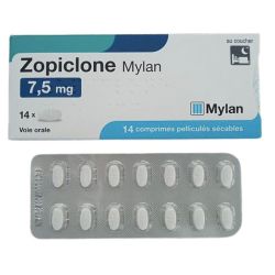 Zopiclone Viatris 7,5 mg, 14 comprimés sécables