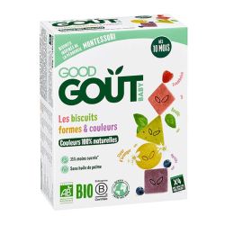 Good Goût Baby Biscuits Bio Formes & Couleurs (4 x 20 g)