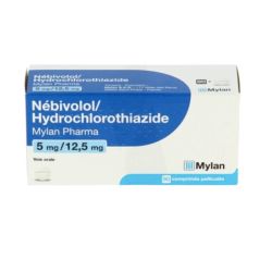 Nebivolol/Hydrochlorothiazide Viatris 5 mg/12,5 mg 90 comprimés pelliculés