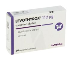 Levothyrox 112 Μg comprimé Sécable Plaquette/30