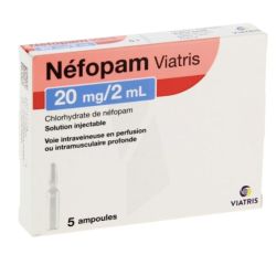 Nefopam Viatris 20 mg/2 ml solution injectable, 5 ampoules