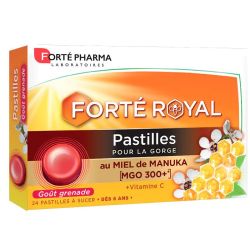 Forté Pharma Forté Royal Pastilles pour la gorge au miel de Manuka goût grenade (x24)