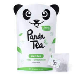 Panda Tea Iced Tea infusion glacée détox saveur Yuzu-Citron vert (28 sachets)