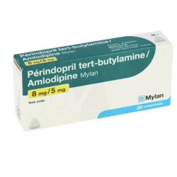 Perindopril/Amlodipine 8 mg/5 mg Viatris 30 comprimés