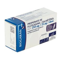 Biogaran Propionate De Fluticasone Salmétérol 250/25 (120 Doses)