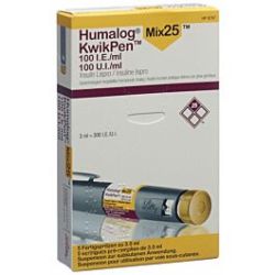 Humalog Mix25 100Ui Kwikp3Ml 5