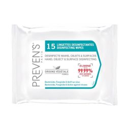 Preven's Paris Lingettes Hydroalcoolique parfum Menthe (x15)