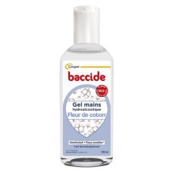 Baccide Gel Main désinfectant peaux sensibles Fleur de Coton (30 ml)