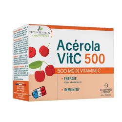 Les 3 Chênes Acérola Vit C 500 (24 comprimés)