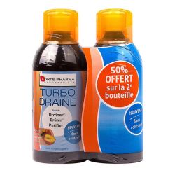 Turbodraine Draineur Minceur à boire Thé/Pêche - Lot de 2