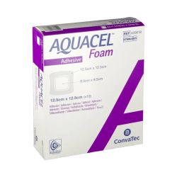 Convatec Aquacel Foam Pansements Adhésifs 12,5 x 12,5 cm (Boîte De 16)