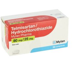 TELMISARTAN/HYDROCHLOROTHIAZIDE VIATRIS 80 MG/25 Mg, 30 comprimés