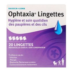Ophtaxia Ling Hyg Soin Paupières Cils B/20