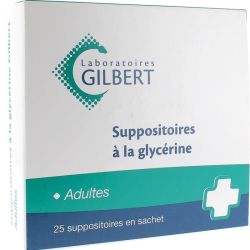 Glycerine Suppositoire Adulte Gilbert 2*25