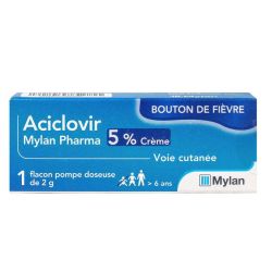 Mylan Aciclovir 5% Crème Flacon Pompe 2G