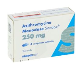 Azithromycine Monodose Sandoz 250 Mg Comprimé 4