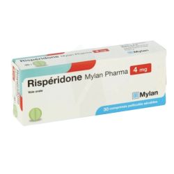 Risperidone Viatris 4 mg 30 comprimés sécables