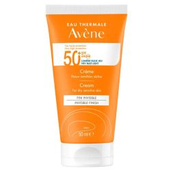 Avène Solaire Crème très haute protection SPF50+ fini invisible, hydratation 8h (50 ml)