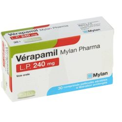 Verapamil Viatris Lp 240 mg, 30 comprimés sécables