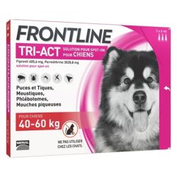Frontline Tri-Act Spot-On chien 40-60kg pipettes (3x6ml)