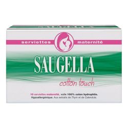 Saugella Serviettes de Maternité Cotton Touch (Boîte de 10)