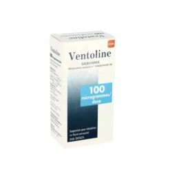 Ventoline 100 microgrammes par dose, inhalateur 200 doses