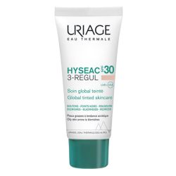 Uriage Hyséac 3-Regul SPF30 Teinté boutons, points noirs, rougeurs (40 ml)