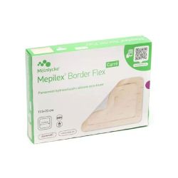 Mepilex Border Flex Carré pansement hydrocellulaire siliconé auto-fixant 17,5 x 23 cm (x10)