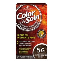 COLOR & SOIN Coloration Permanente 5G Châtain Clair Doré