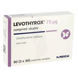 Levothyrox 75 Μg comprimé Sécable Plaquette/90