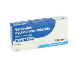 Nebivolol/Hydrochlorothiazide Viatris 5 mg/12,5 mg 30 comprimés pelliculés