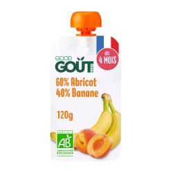 Good Goût Baby Purée de Fruits Bio Banane/Abricot (120 g)