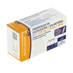 Biogaran Propionate De Fluticasone Salmétérol 125/25 (120 Doses)