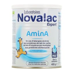 Novalac AminA Lait pour bébés allergiques aux protéines de lait de vache (400 g)