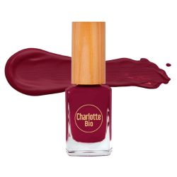 Charlotte Bio Vernis à Ongle vegan & green Rouge Prune (10 ml)