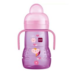 MAM Biberon de Transition Trainer+ Débit 3 Rose (220 ml)