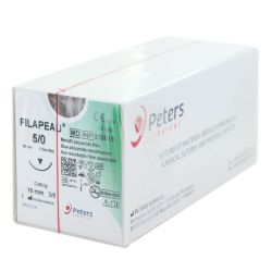 Peters Filapeau Sutures Fort 5/0 3/8 T16 90 cm (Boîte De 12)