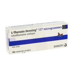 L-Thyroxin 137 Mcg Henning Comprimé Sécable 100