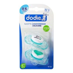 Dodie Sucette Anatomique 0-6 M/2 Maman/Papa Cheri A31