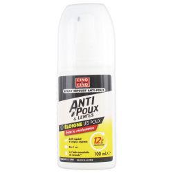 Cinq Sur Cinq Spray Répulsif anti poux & lentes protection 12h (100 ml)