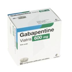 Gabapentine 600 Mg Viatris Comprimé Sécable 90