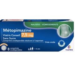 Metopimazine 7.5 mg Viatris Conseil 8 comprimés orodispersibles