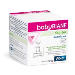 Pileje Babybiane Starter microbiote intestinal du nourrison (30 sachets)