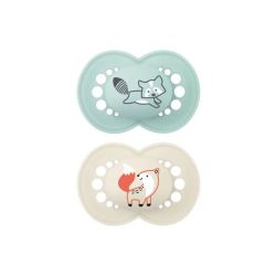 MAM Sucette en Silicone Originale Nature 6+ mois (lot de 2, référence n°49)