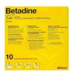 Betadine Tulle Compresse 10X10 10