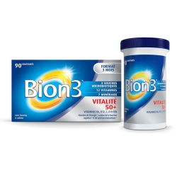 Bion3 Vitalité 50+ énergie, fonction cognitive & immunité seniors (90 comprimés)