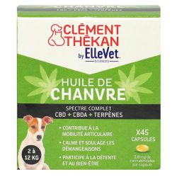 Clément Thekan Huile de chanvre pour petit chien 2-12Kg (x 45)