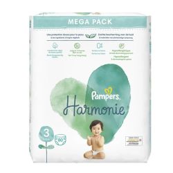 Pampers Harmonie Couches Taille 3 (x80)