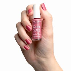 Poderm Vernis à ongles Tea Tree Color Care (Couleur Bois de Rose)