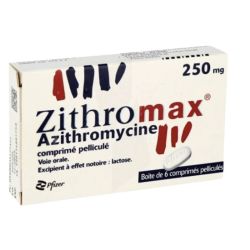 Zithromax 250 mg, 6 comprimés